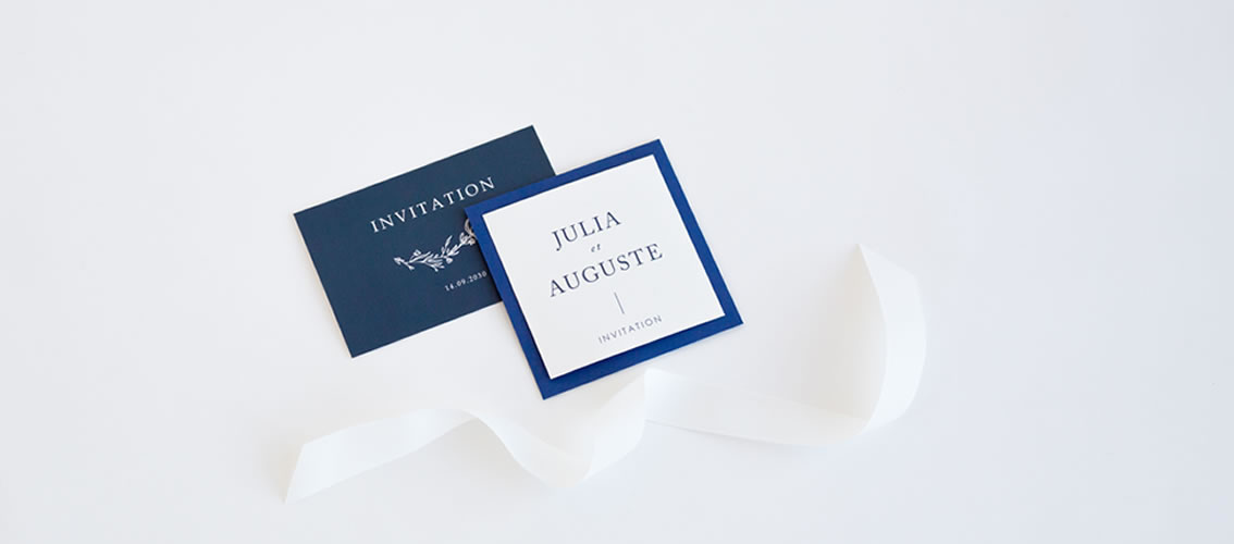 Carton d'invitation mariage